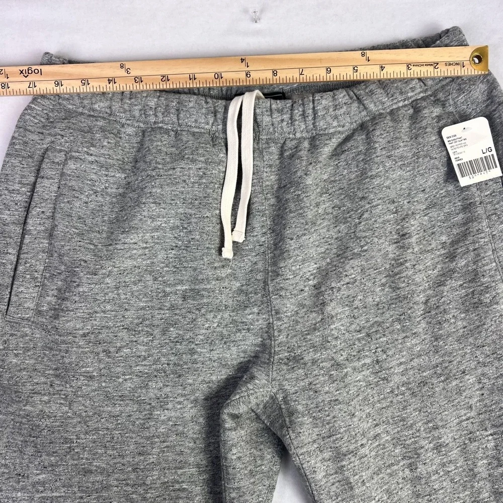Roots Canada 80's Sweatpants Mens Heather Gray Fleece Joggers NWT Size L